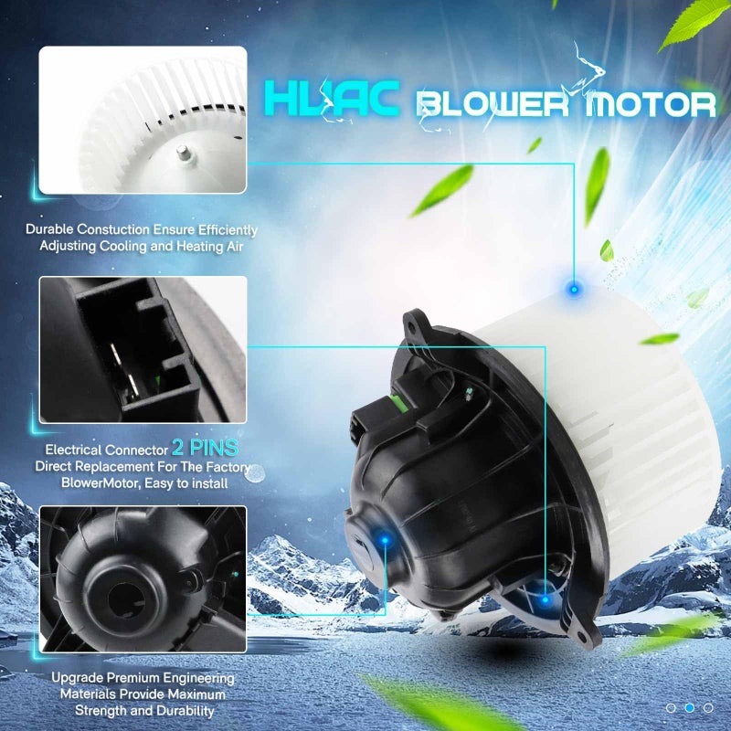 ILONPA ABS Heater Blower Motor Fan Fits for 2009-2017 Ford Expedition /2009-2014 Ford F-150/2009-2014 Lincoln Navigator CL1Z 19805 A 700237 CL1Z19805A 615-00200 FO3126130 - Image 4